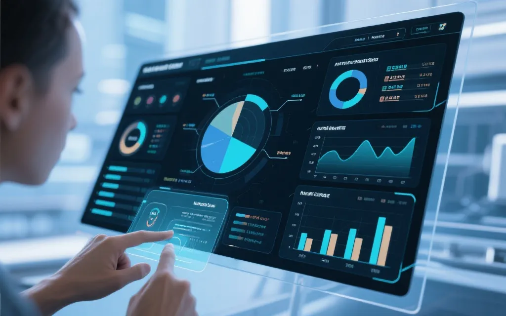 交互式数据面板,科技感强